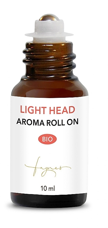 PRZECENA! Mieszanka olejków eterycznych na ból głowy, roll-on - Fagnes Aromatherapy Bio Light Head Aroma Roll-On * — Zdjęcie N2