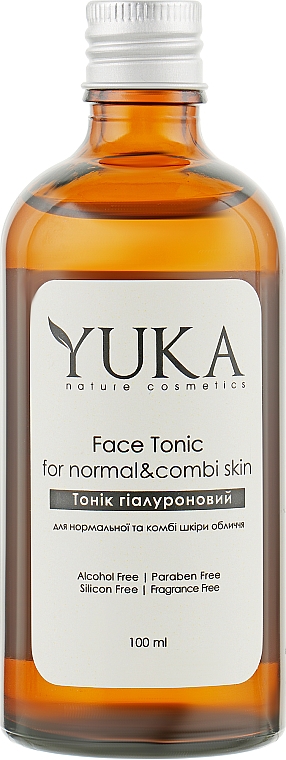 Tonik z kwasem hialuronowym do skóry normalnej i mieszanej - Yuka Face Tonic