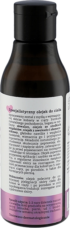 Olejek przeciw rozstępom dla kobiet w ciąży i po porodzie - OnlyBio Lovely Mommy — Zdjęcie N2