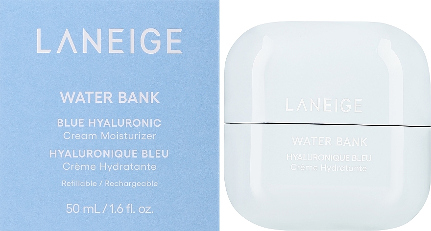 Nawilżający krem do twarzy z hialuronem - Laneige Water Bank Blue Hyaluronic Cream Moisturizer Hydrate and Nourish — Zdjęcie N3