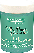Kup 2 w 1 żel oczyszczający i peeling do twarzy z cytryną i miętą - Fergio Bellaro Novel Beauty Ultra Power Face Cleancer & Scrub