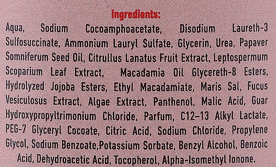 Szampon chroniący kolor włosów farbowanych z olejem z nasion maku - Eco U Poppy Seed Oil Shampoo — Zdjęcie N3