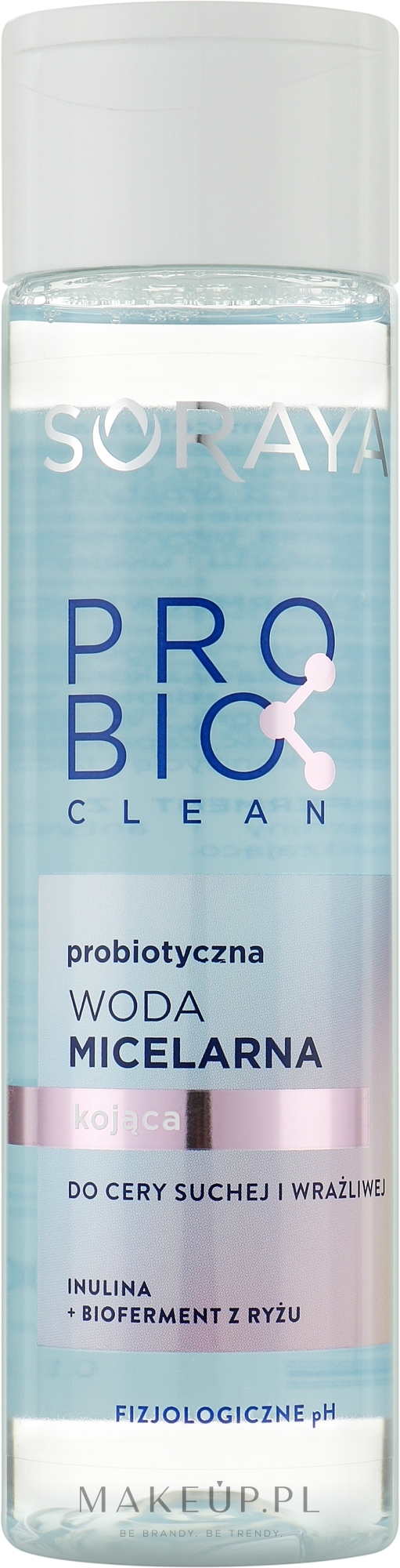 Probiotyczna woda micelarna kojąca do cery suchej i wrażliwej - Soraya Probio Clean Micellar Water — Zdjęcie 250 ml