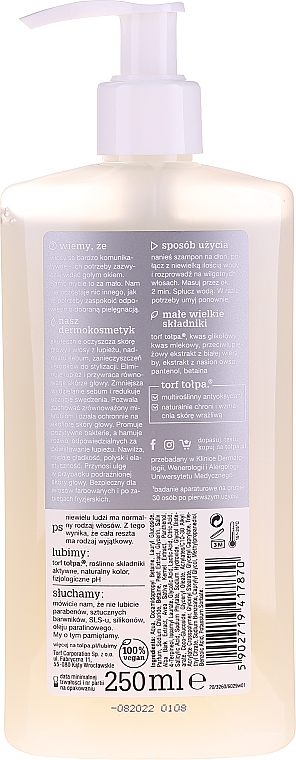 Trychologiczny szampon przeciwłupieżowy - Tołpa Dermo Hair Shampoo — Zdjęcie N3