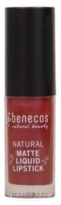 Matowa szminka do ust - Benecos Natural Matte Liquid Lipstick — Zdjęcie Bloody Berry