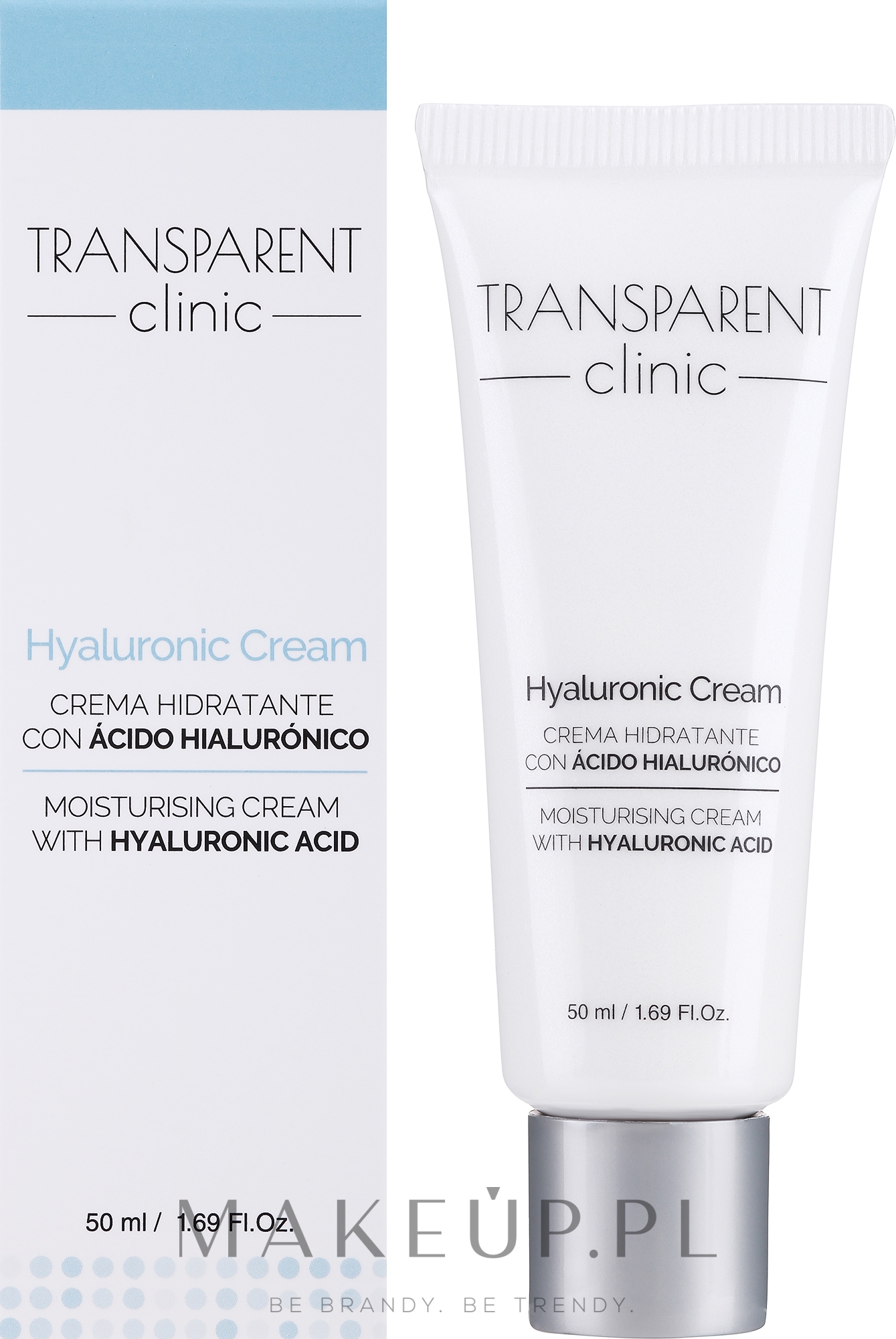Nawilżający krem do twarzy - Transparent Clinic Hyaluronic Cream — Zdjęcie 50 ml