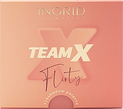 Paleta cieni do powiek - Ingrid Cosmetics Team X Flirty Eyeshadow Palette — Zdjęcie N4