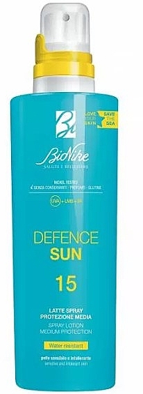 Balsam do opalania w sprayu SPF 15 - BioNike Defence Sun Spray Lotion SPF15 — Zdjęcie N2