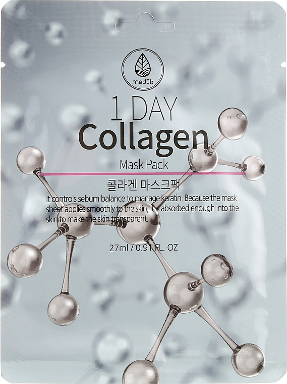 Maska do twarzy w płachcie z kolagenem - Med B Collagen Mask Pack — Zdjęcie N1