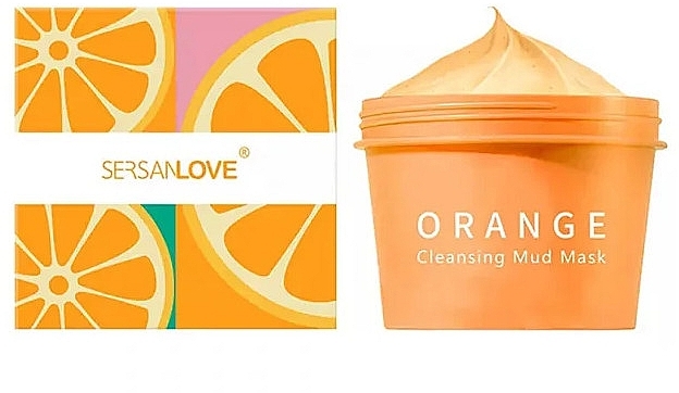 Pomarańczowa oczyszczająca maseczka błotna do twarzy - Sersanlove Orange Cleansing Mud Mask — Zdjęcie N1