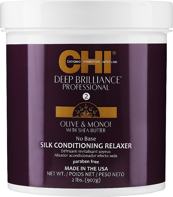 Środek do prostowania włosów - Chi Deep Brilliance Olive & Monoi Conditioning Relaxer — Zdjęcie N1