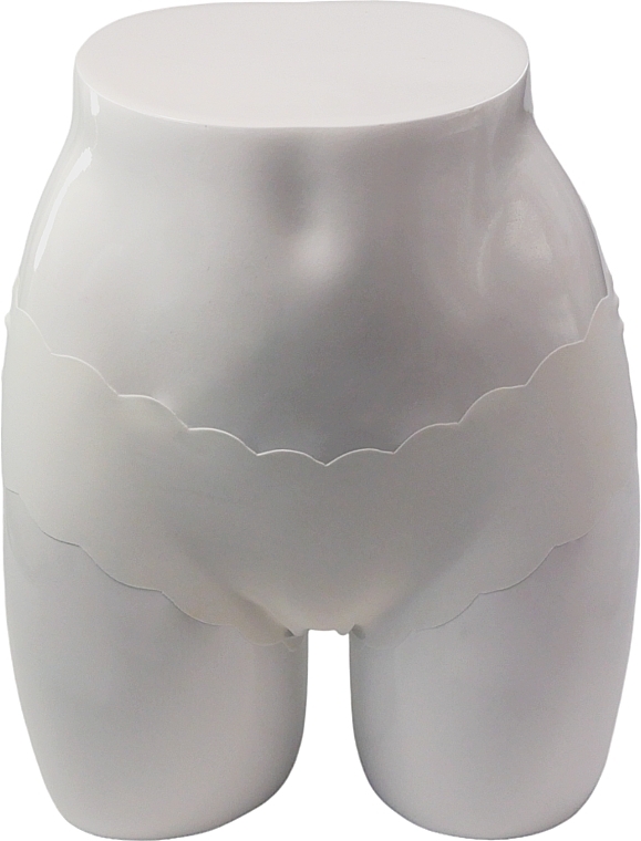 Damskie majtki bezszwowe, białe - Lolita Accessories — Zdjęcie N3