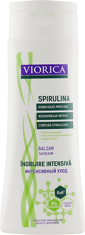 Intensywnie pielęgnująca odżywka do włosów - Viorica Spirulina Conditioner Intensive Care — Zdjęcie N1