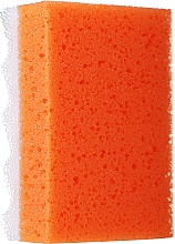 Kup Gąbka prysznicowa kwadratowa, duża, pomarańczowa - LULA