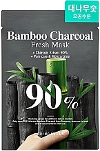 Maska z bambusem i węglem drzewnym - Bring Green Bamboo Charcoal 90% Fresh Mask — Zdjęcie N1