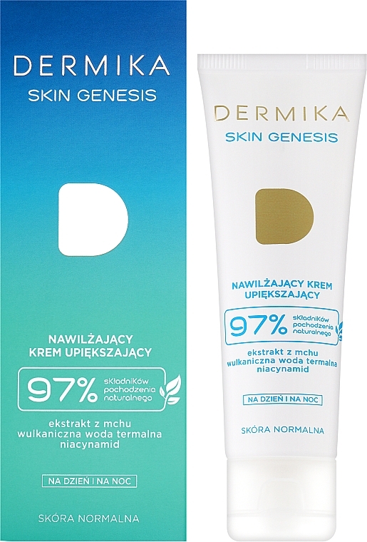Nawilżający krem upiększający na dzień i na noc - Dermika Skin Genesis Moisturising Face Cream — Zdjęcie N2
