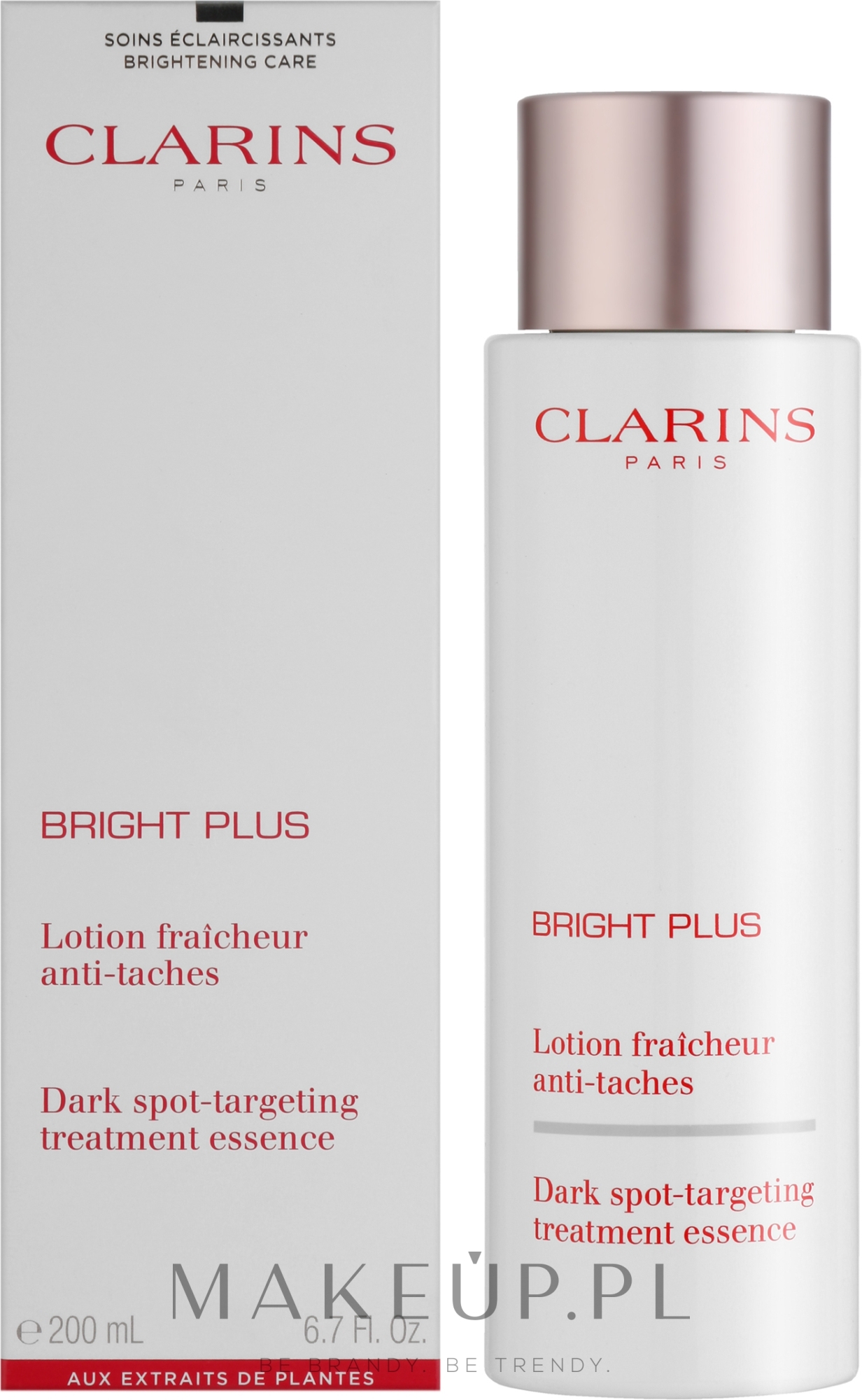 Esencja rozjaśniająca do twarzy - Clarins Bright Plus Dark Spot-Targeting Treatment Essence — Zdjęcie 200 ml