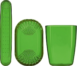 Kup Zestaw toaletowy, 42058, transparentny zielony - Top Choice Set (accessory/3pcs)