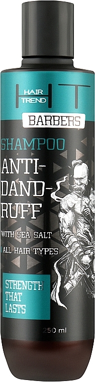 Szampon z solą morską głęboko oczyszczający - Hair Trend Barbers Anti-Dandruff Shampoo — Zdjęcie N1