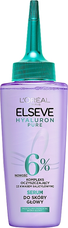 Serum do skóry głowy - L'Oreal Paris Elseve Hyaluron Pure Oil Erasing — Zdjęcie N1