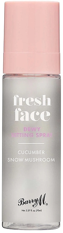 Spray utrwalający makijaż - Barry M Fresh Face Dewy Setting Spray Cucumber & Snow Mushroom — Zdjęcie N1