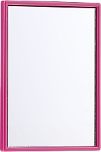 Kompaktowe prostokątne lustro, w różowej oprawie, 7,5x5,5cm - Donegal Mirror — Zdjęcie N1