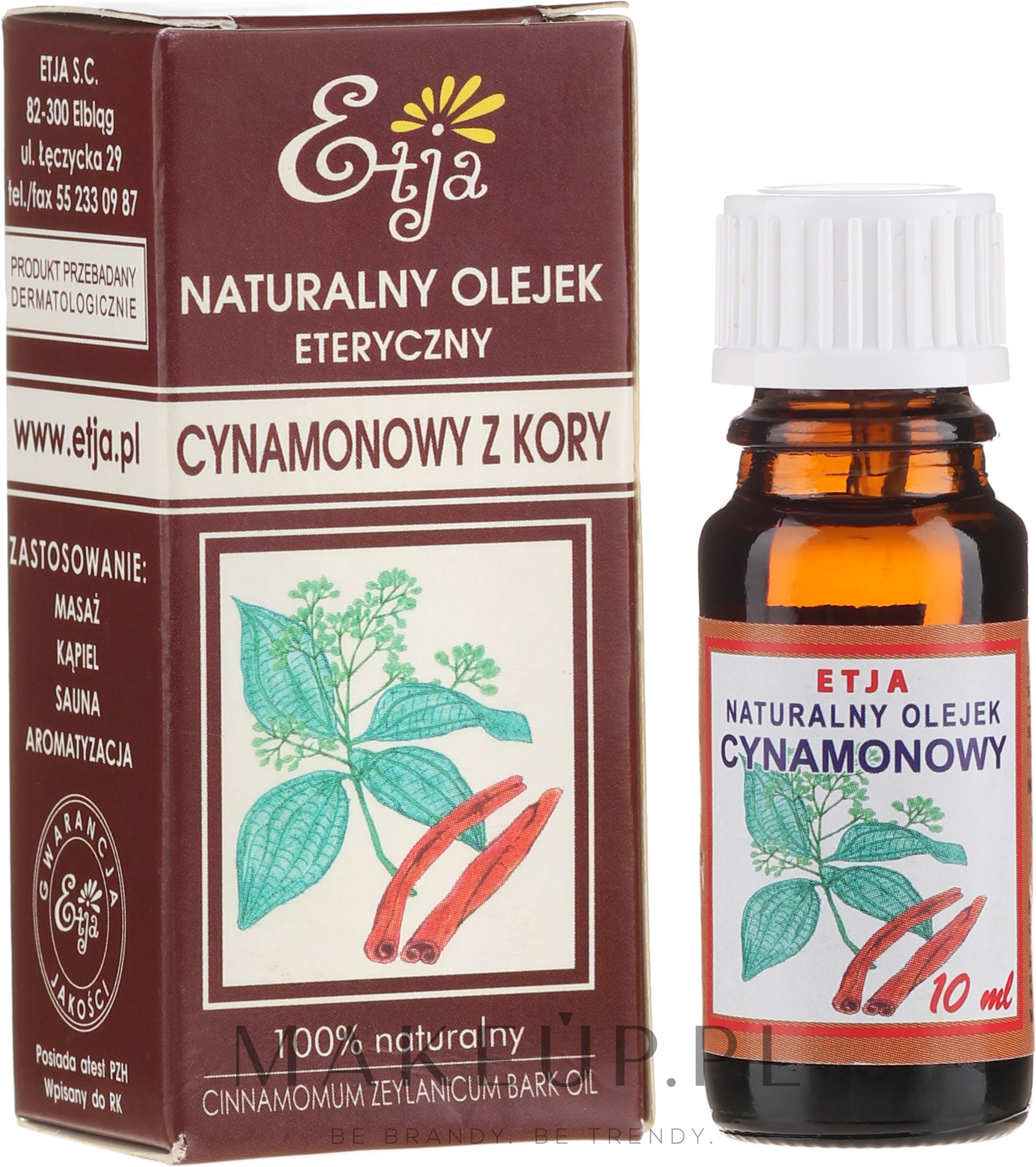 Naturalny olejek cynamonowy - Etja Natural Oil — Zdjęcie 10 ml