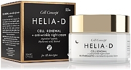 Przeciwzmarszczkowy krem do twarzy na noc, 55+ - Helia-D Cell Concept Cream — Zdjęcie N2
