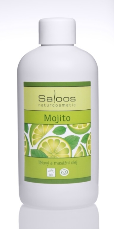Oliwka do masażu ciała do skóry atopowej - Saloos Mojito Massage Oil — Zdjęcie N2