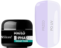Żel do paznokci - Silcare Nailo 1-Phase Gel UV Violet Thin — Zdjęcie N1