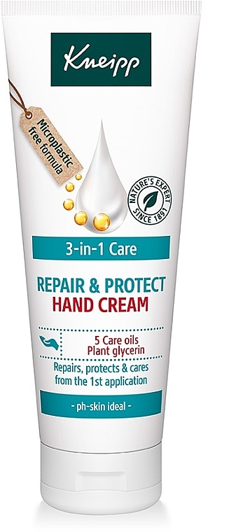 Odbudowujący i ochronny krem do rąk - Kneipp Repair & Protect Hand Cream — Zdjęcie N1