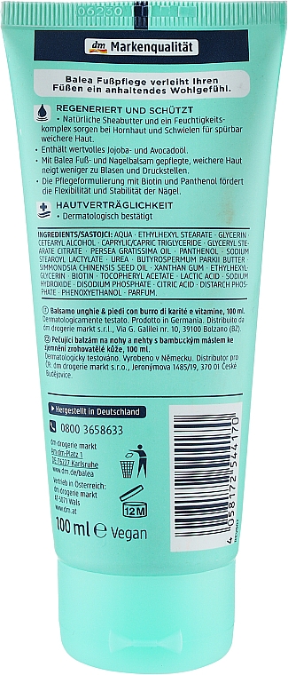 Balsam do stóp i paznokci - Balea Foot Balm — Zdjęcie N2