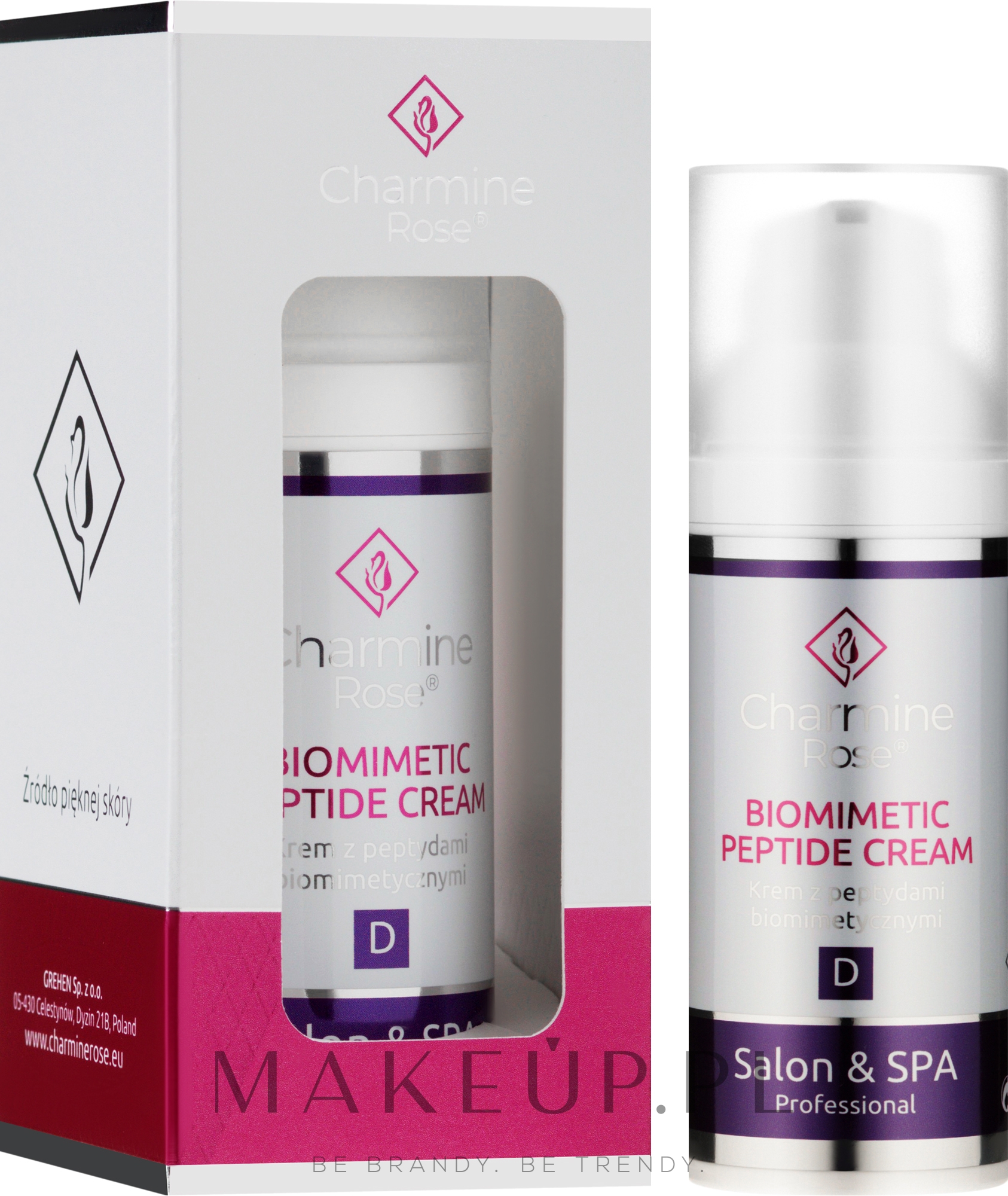 Krem z peptydami biomimetycznymi do twarzy - Charmine Rose Salon & SPA Professional Biomimetic Peptide Cream — Zdjęcie 50 ml