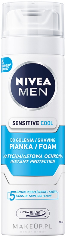 Chłodząca pianka do golenia - NIVEA MEN Shaving Foam — Zdjęcie 200 ml