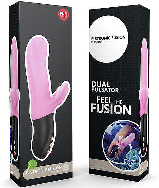 Wibrator z stymulatorem łechtaczki, różowy - Fun Factory Bi Stronic Fusion — Zdjęcie N1
