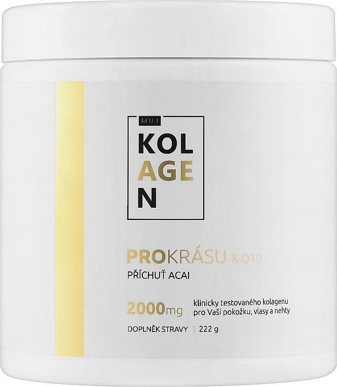 Suplement diety Kolagen o smaku jagód acai - MujKolagen Q10 Collagen Drink — Zdjęcie N1
