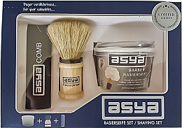 Kup Zestaw - Asya Shaving Set (sh/soap/140g + comb/1pcs + sh/brush/1pcs)