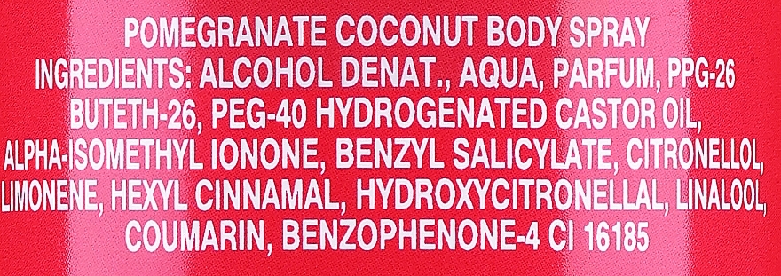Spray do ciała Granat i kokos - Primo Bagno Pomegranate Coconut Body Spray — Zdjęcie N3
