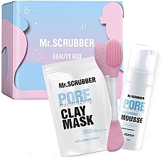 Kup Zestaw - Mr.Scrubber Pure Daily Care (f/mask/100g + f/mousse/150ml + brush/1/pcs)