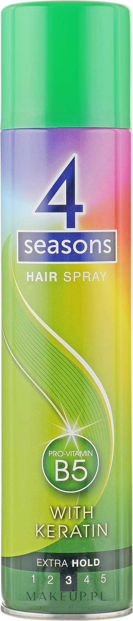 Ekstra mocny lakier do włosów z witaminą B5 - 4 Seasons Extra Strong — Zdjęcie 265 ml