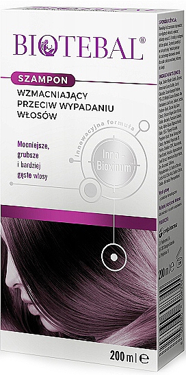 Szampon przeciw wypadaniu włosów - Biotebal — Zdjęcie N1