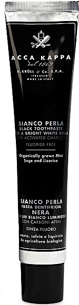 Czarna pasta do zębów - Acca Kappa Bianco Perla Black Toothpaste — Zdjęcie N1