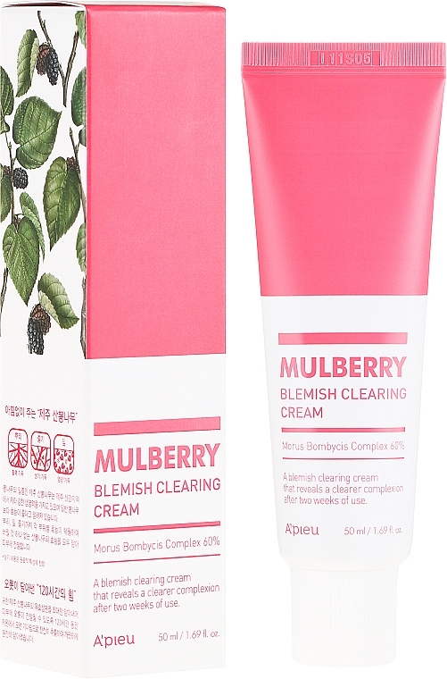 PRZECENA! Rozjaśniająco-oczyszczający krem do cery problematycznej - A'pieu Mulberry Blemish Clearing Cream * — Zdjęcie N1