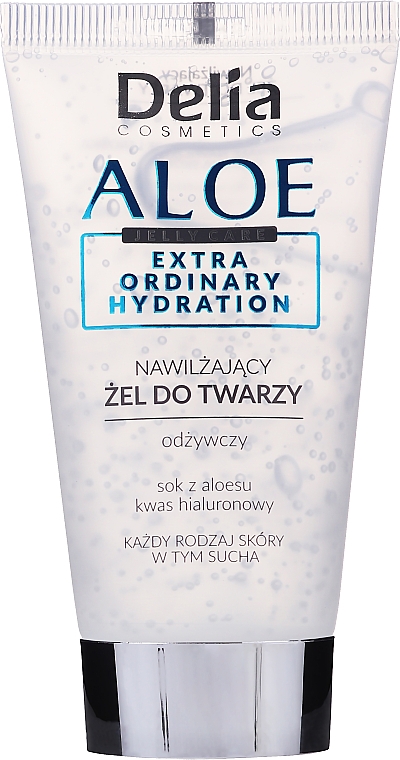 Nawilżający żel do twarzy z aloesem - Delia Aloe Jelly Care Extra Ordinary Hydration — Zdjęcie N1