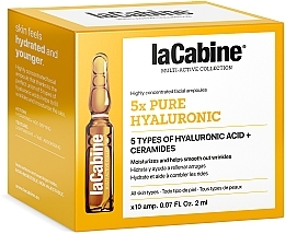 Ampułki hialuronowe do twarzy - La Cabine 5x Hyaluronic Pure Ampoules — Zdjęcie N3