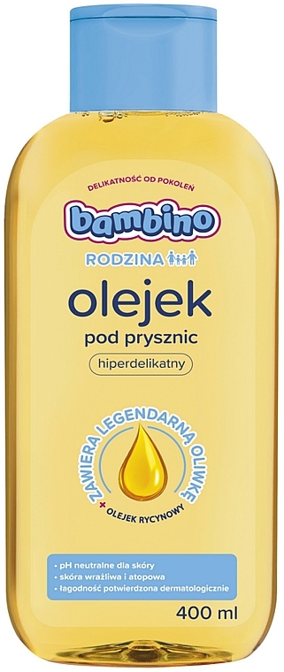 Hiperdelikatny olejek pod prysznic - Bambino RODZINA — фото N1