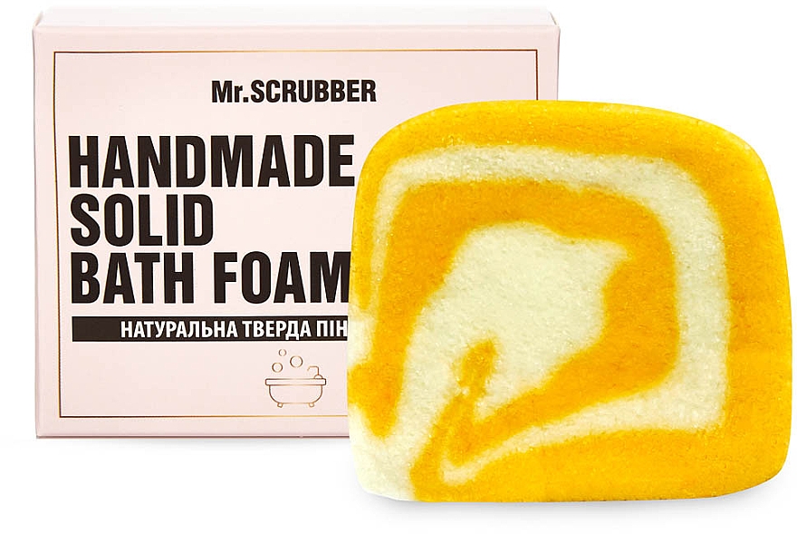 Kula do kąpieli - Mr.Scrubber Solid Bath Foam Mandarin — Zdjęcie N1