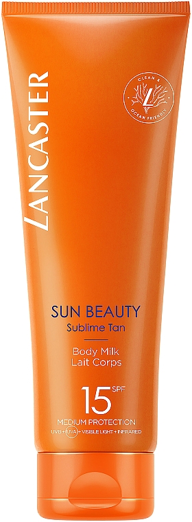 Przeciwsłoneczne mleczko do ciała - Lancaster Sun Beauty Sublime Tan Body Milk SPF15 — Zdjęcie N1