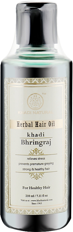 Naturalny olejek do włosów - Khadi Natural Ayurvedic Bhringraj Herbal Hair Oil