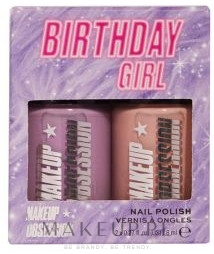 Zestaw lakierów (nail/polish 2 x 8 ml) - Makeup Obsession Nail Duo Gift Set — Zdjęcie Birthday Girl